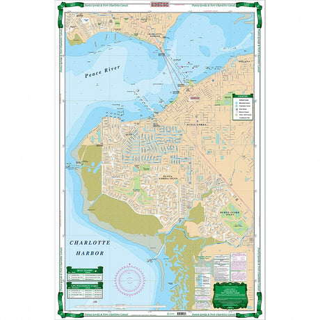 Waterproof Charts 3E Punta Gorda Isles & Port Charlotte Canals Large