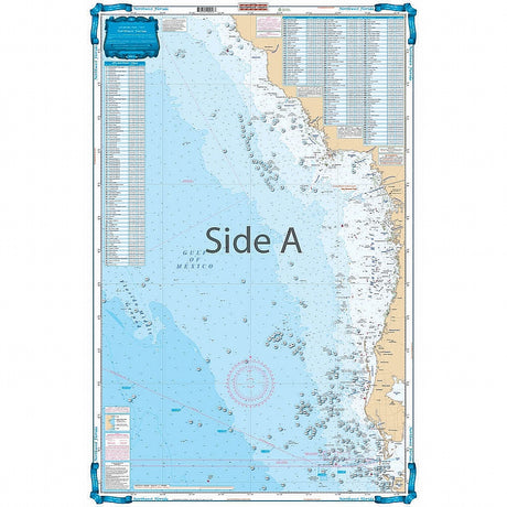 Waterproof Charts 5F Northwest Florida Fishing Offshore Fish & Dive Chart