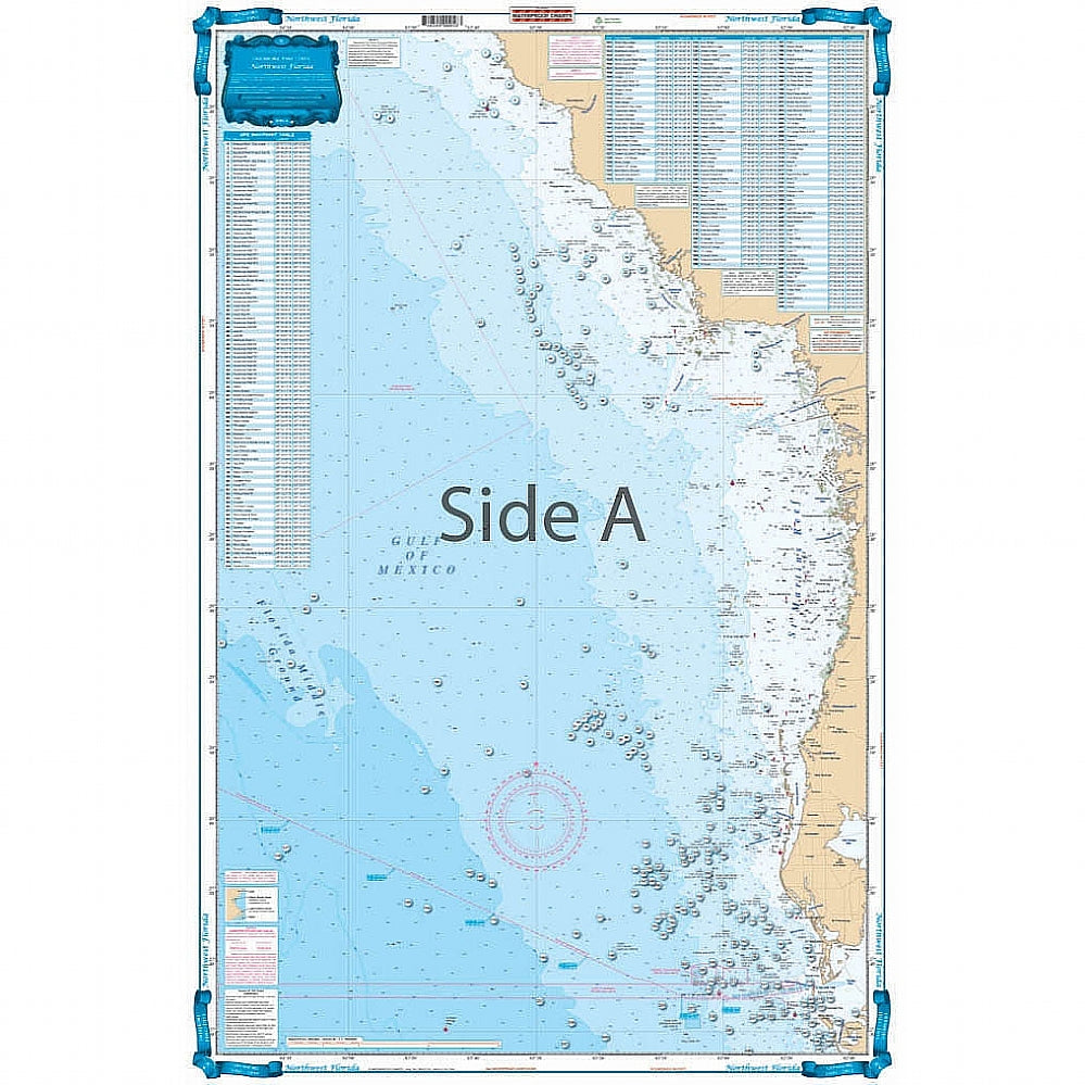 Waterproof Charts 5F Northwest Florida Fishing Offshore Fish &amp; Dive Chart