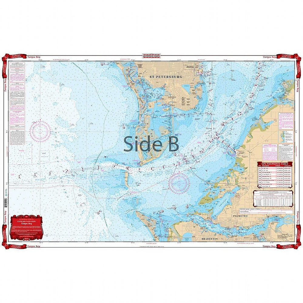 Waterproof Charts 22 Tampa Bay Standard Navigation