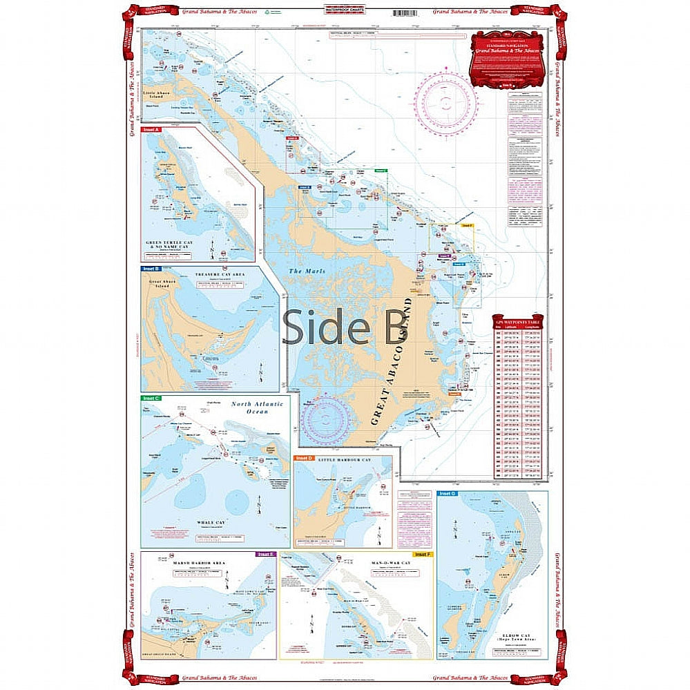 Waterproof Charts 38A Grand Bahama & the Abacos Standard Navigation