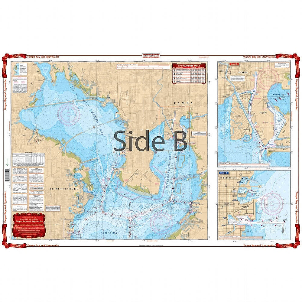 Waterproof Charts 45 Tampa Bay & Approaches Standard Navigation