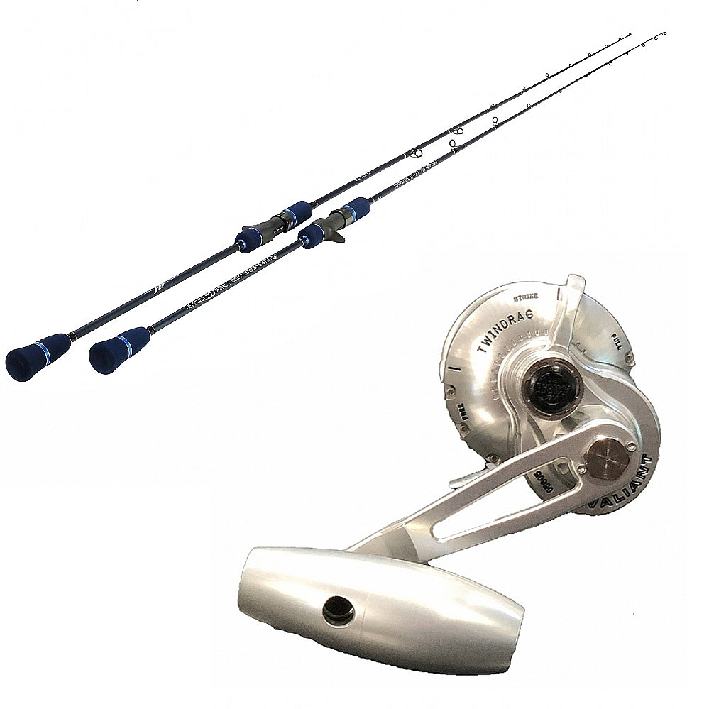 Buy Accurate Valiant 6:1 Slow Pitch Jigging Reel 500N Left - Silver Get Temple Reef Elevate Rod FREE