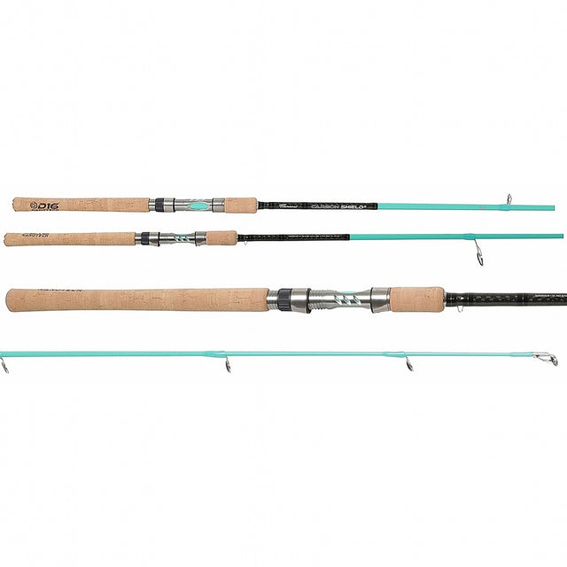 Tsunami Carbon Shield II 7FT6IN Medium Heavy Spinning Rod - Sea Foam