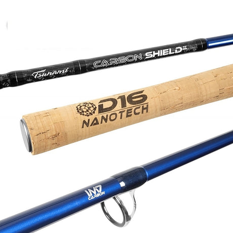 Tsunami Carbon Shield II Boat Cast Rod CII701H - Blue