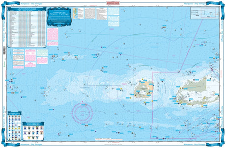 Waterproof Charts 8F Marquesas Dry Tortugas Fishing Offshore Fish &