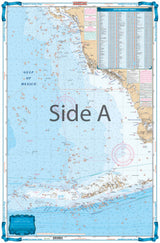 Waterproof Charts 9F Sanibel to Lower Keys Fishing Offshore Fish & Drive Chart