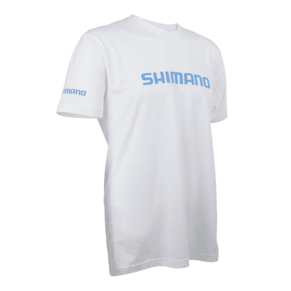 Shimano Short Sleeve Cotton Tee White