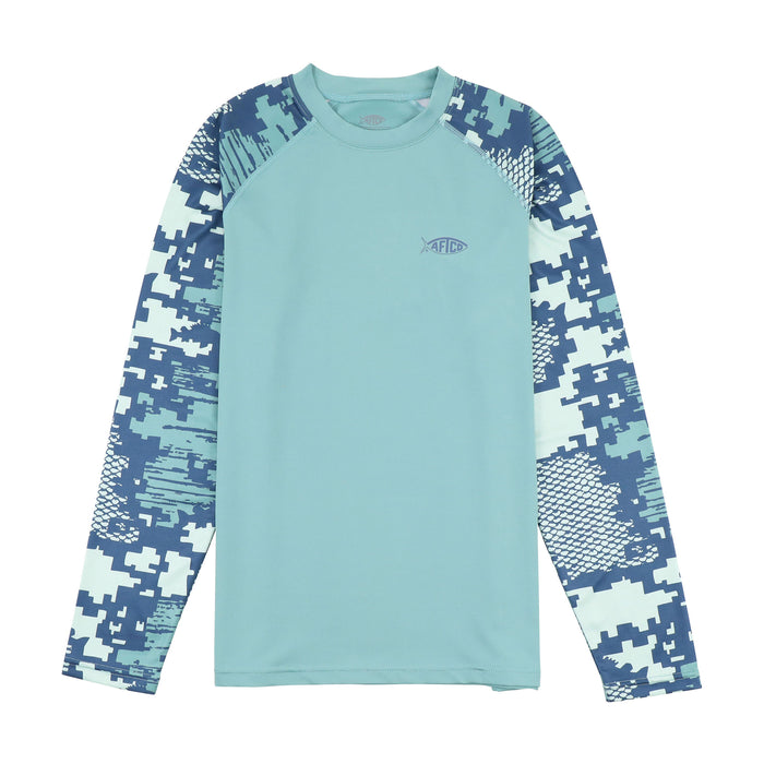 AFTCO Youth Tactical Camo Long Sleeve Performance Shirt