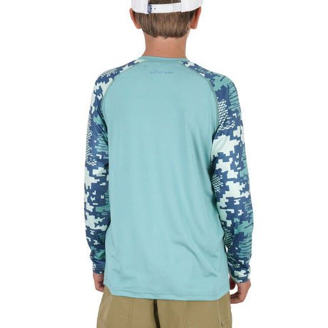 AFTCO Youth Tactical Camo Long Sleeve Performance Shirt