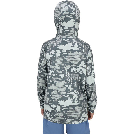 AFTCO Youth Tactical Camo Hooded Long Sleeve Performance Shirt