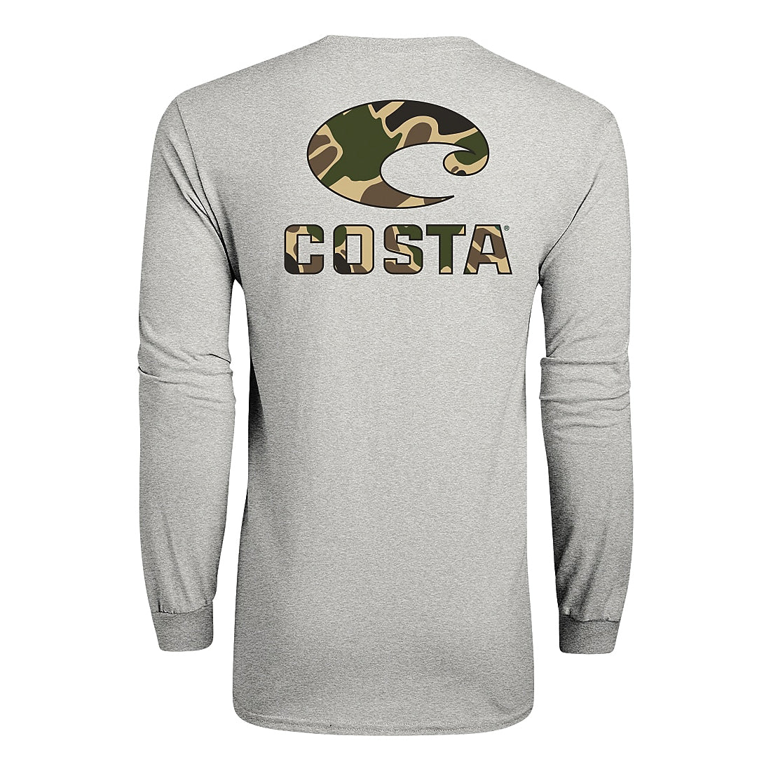Costa Men&#39;s Duck Camo Logo Long Sleeve T-Shirt