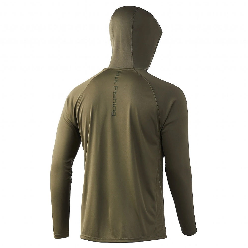 Huk Men's Vented Pursuit Hoodie - Moss - Small