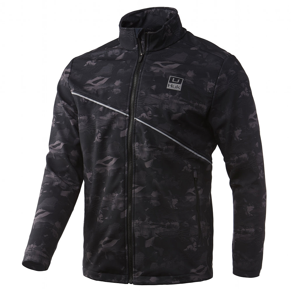 HUK Men's Standard Pursuit Waterproof & Wind Resistant Zip Jacket, Black,  Small : Clothing, Shoes & Jewelry 