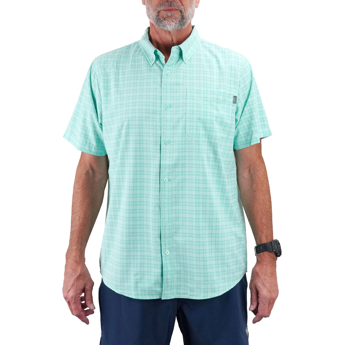 AFTCO Dorsal Short Sleeve Button Down Shirt