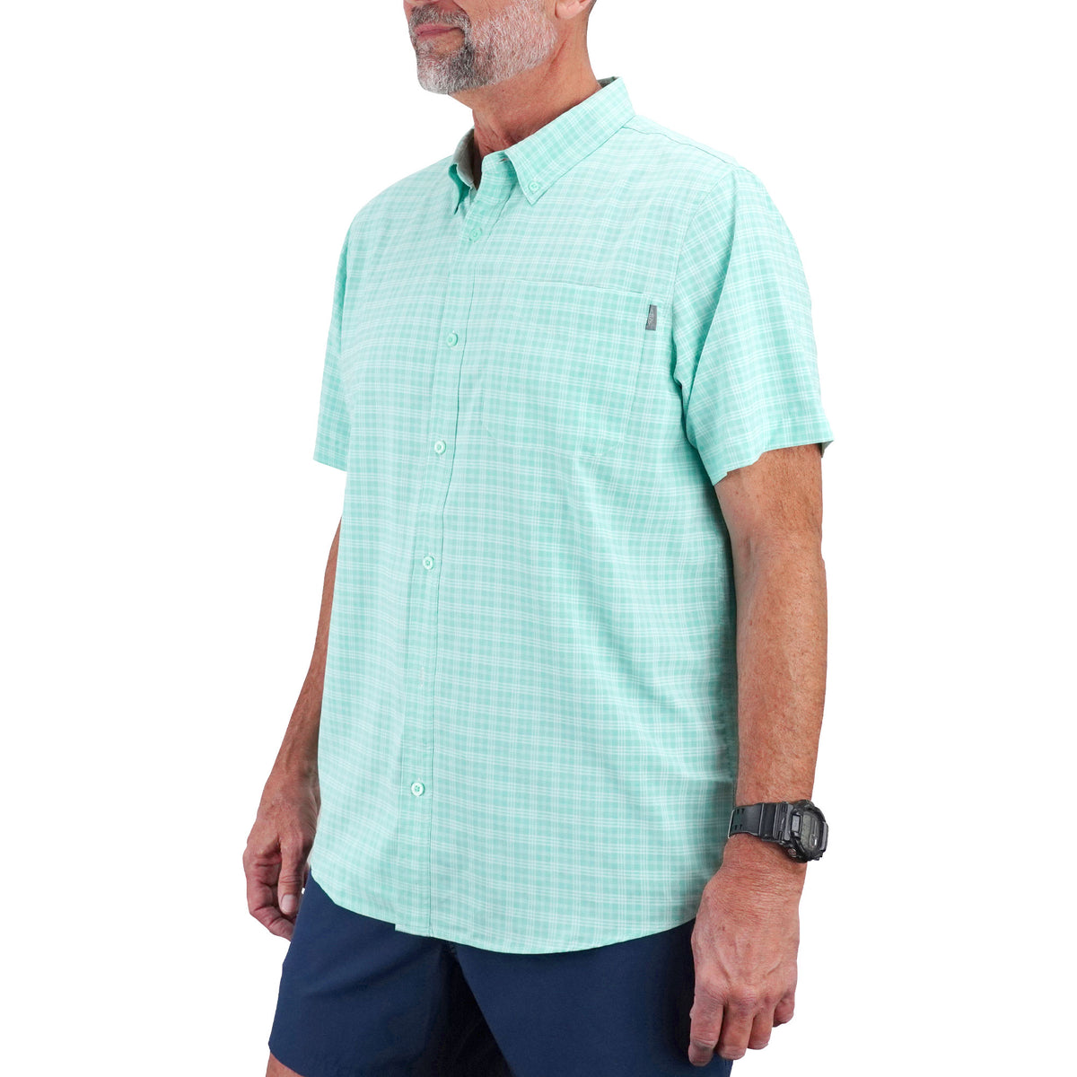 AFTCO Dorsal Short Sleeve Button Down Shirt