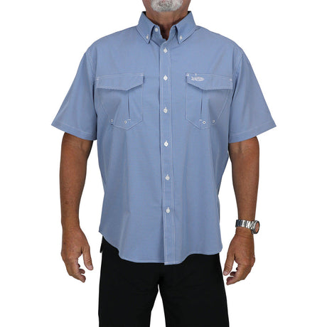 AFTCO Apex Stretch Short Sleeve Button Down Shirt