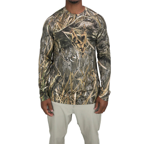 AFTCO Mossy Oak Camo Long Sleeve Performance Shirt