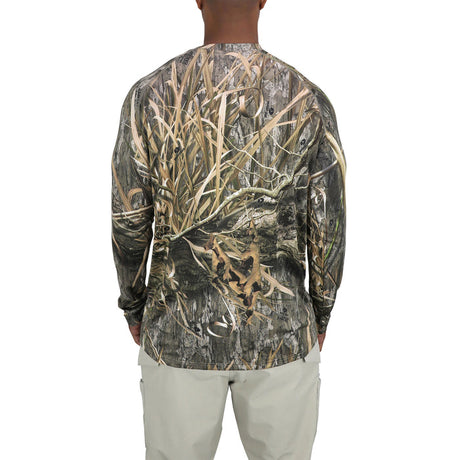 AFTCO Mossy Oak Camo Long Sleeve Performance Shirt