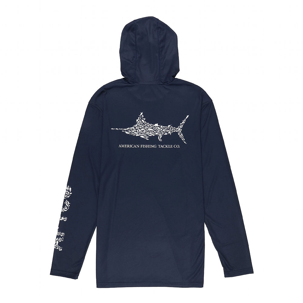 AFTCO Jigfish Hooded Performance Long Sleeve Shirt