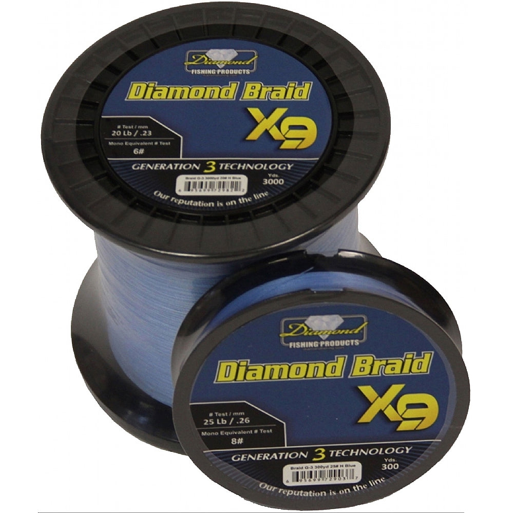 Momoi Diamond Monofilament Fishing Line - 10 Pound Spool, Size: 130 lb. Test, Blue