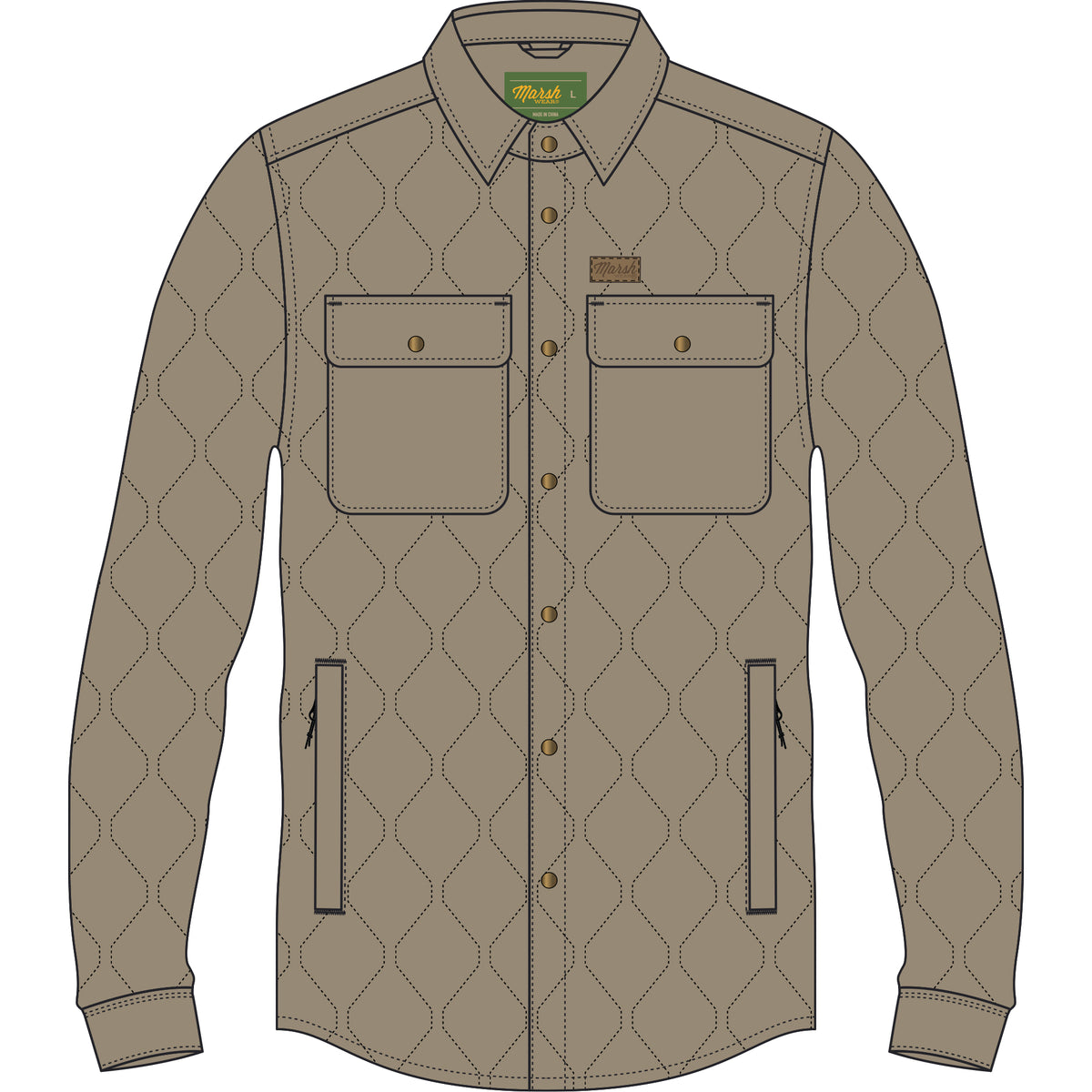 Marsh Wear Saluda Puff Shacket