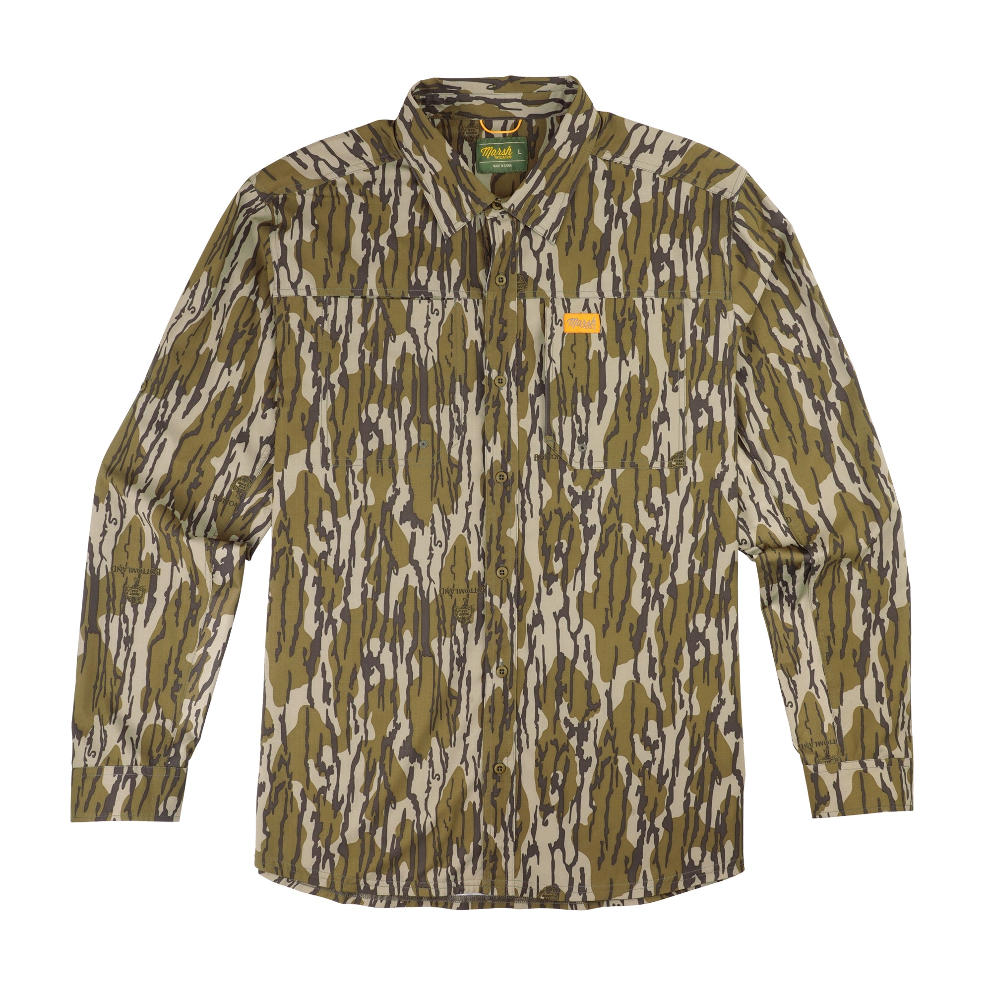 Huk Men's Icon X Refraction Camo Bluefin Large Long-Sleeve Fishing