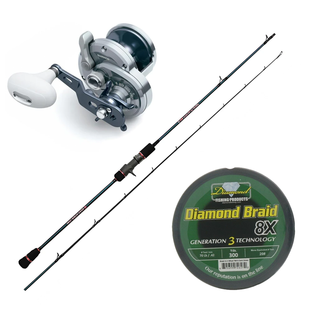 Buy Shimano TRINIDAD 16NA Reel with Momoi Diamond Braid Gen3 8X 300Yds and Get 50% OFF on Selected Rods