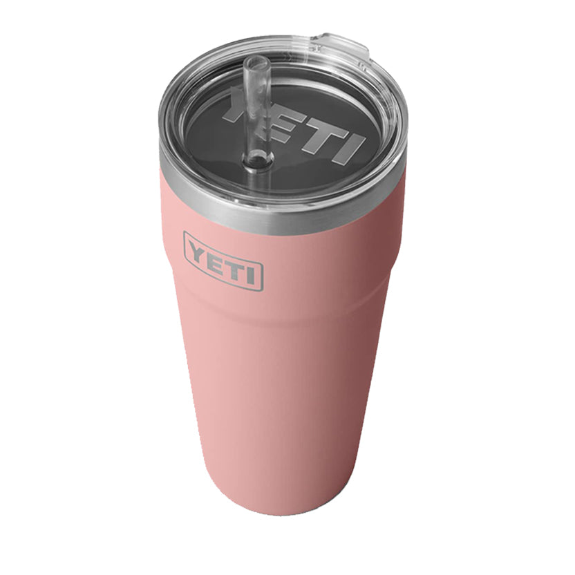 YETI Rambler 26-fl oz Stainless Steel Water Bottle with Chug Cap, Sandstone  Pink at