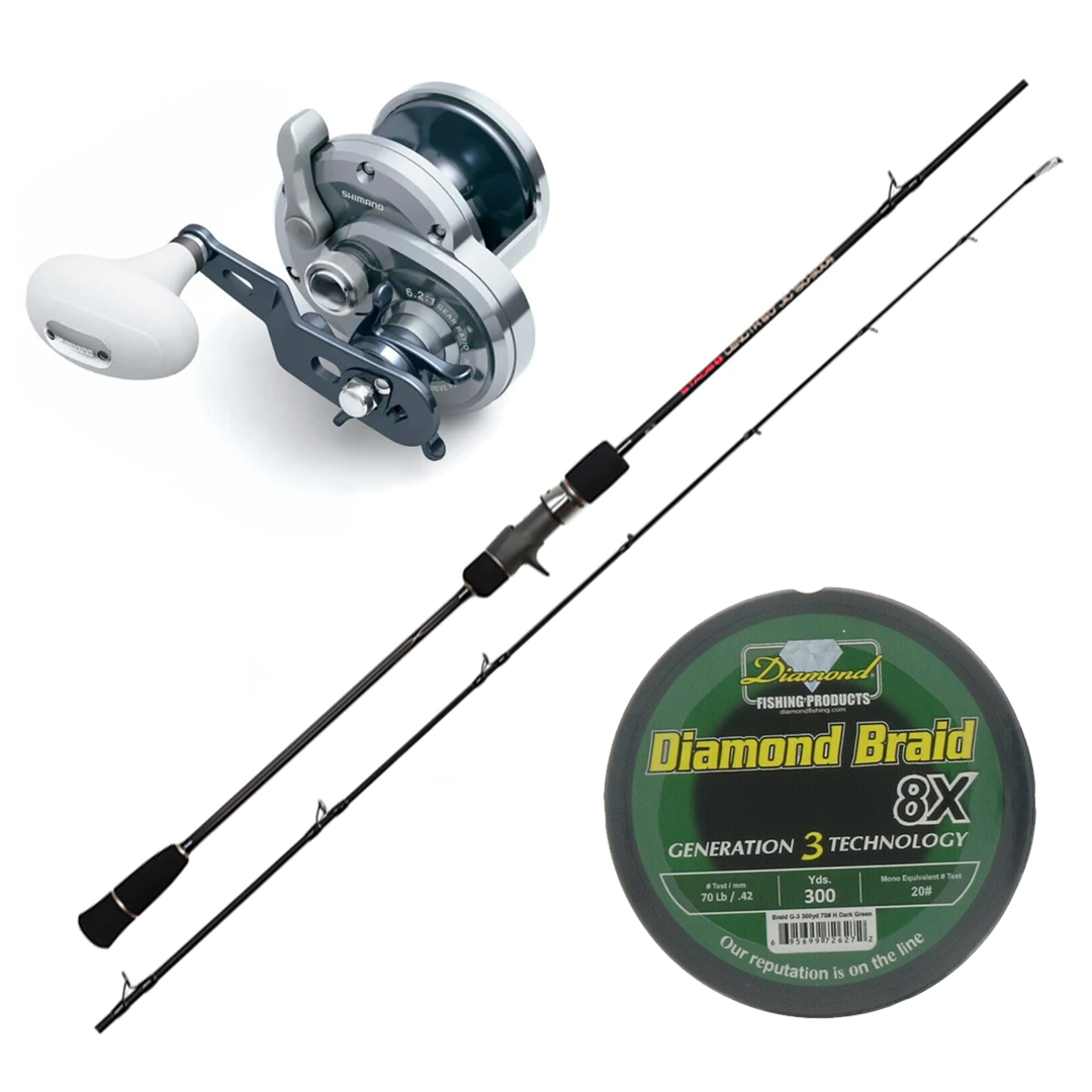 Buy Shimano TRINIDAD 16NA Reel with Momoi Diamond Braid Gen3 8X 300Yds and Get 50% OFF on Selected Rods