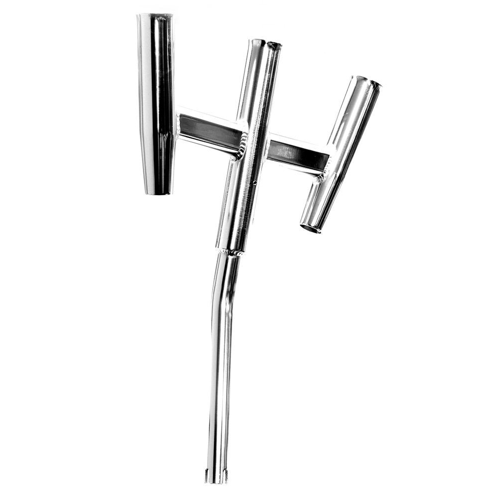 trident fishing rod holder Tigress Trident Triple Kite Rod Holder-Bent Butt-Polished from TIGRESS