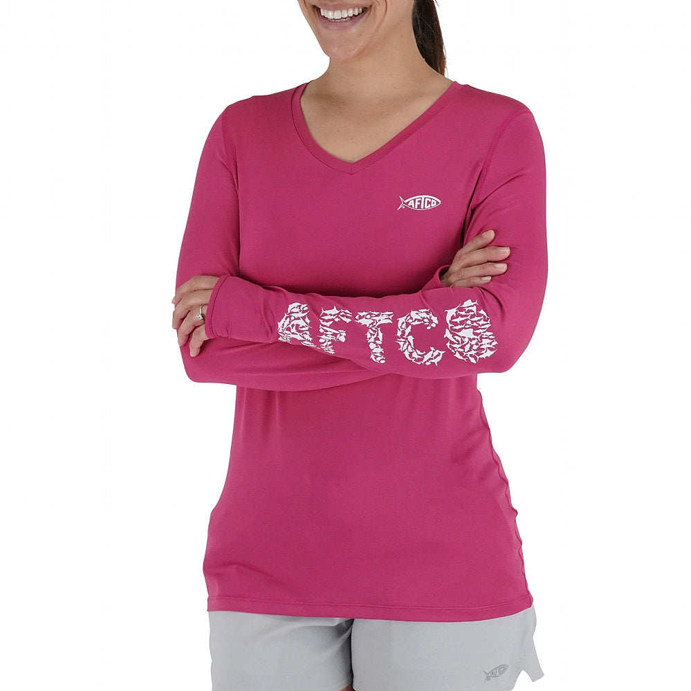 AFTCO Jigfish Womens Long Sleeve Shirt