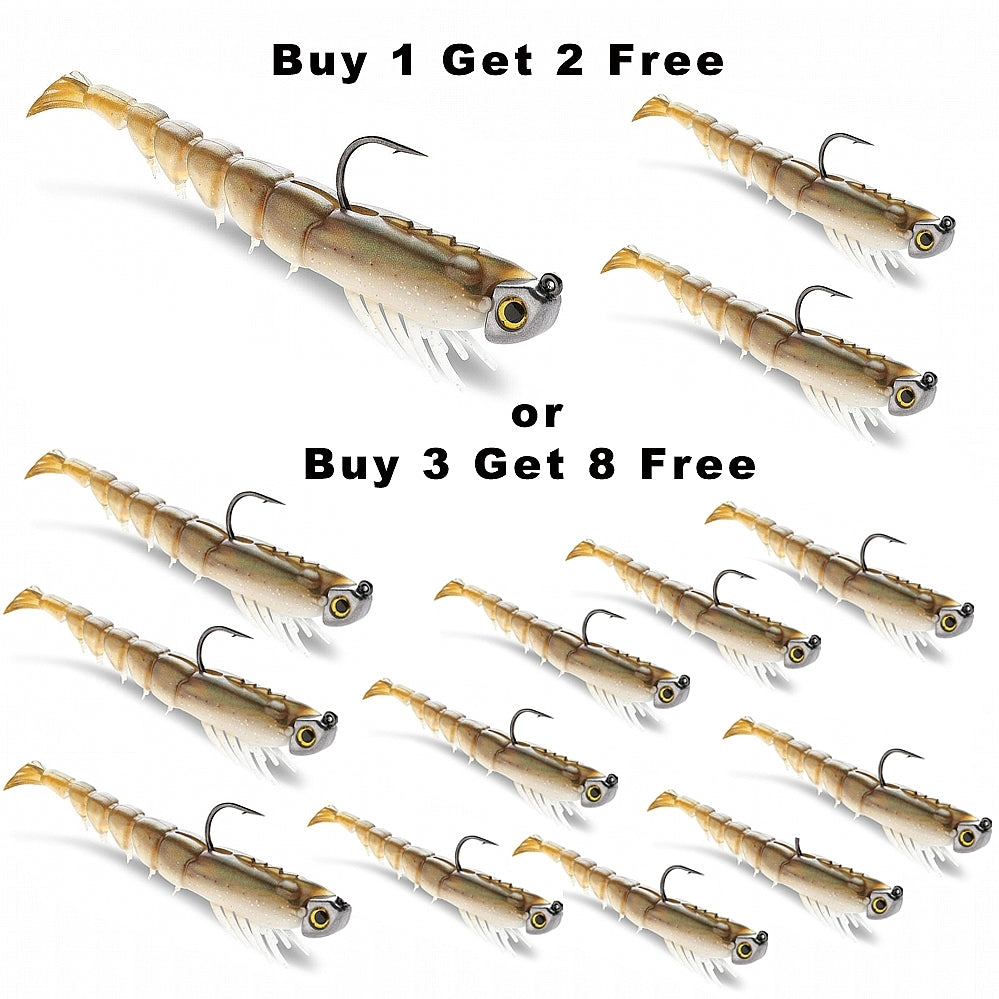 Storm Shrimp Jig - 1-8oz - Buy 1 Get 2 Free or Buy 3 Get 8 Free
