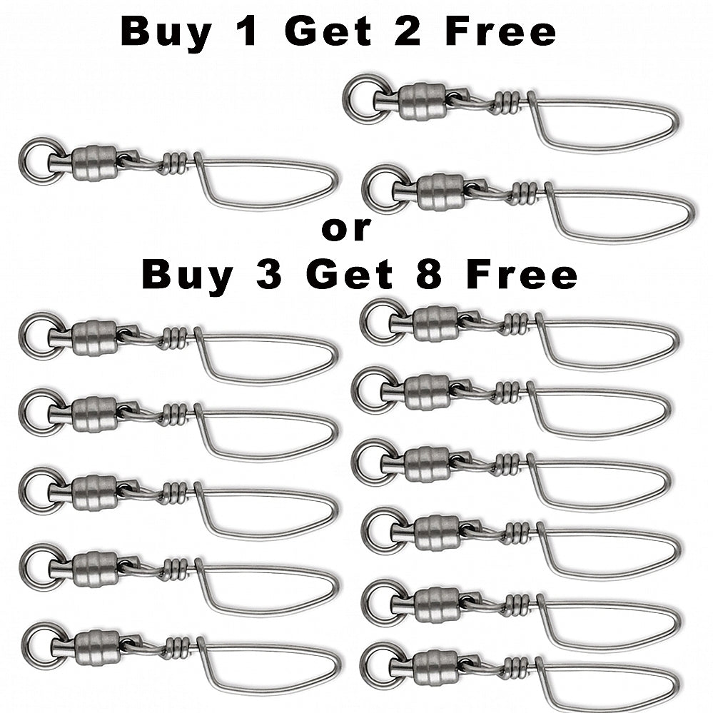 VMC Stainless Steel HD Ball Bearing Tournament Snap Swivel - Buy 1 Get 2  Free or Buy 3 Get 8 Free from VMC - CHAOS Fishing