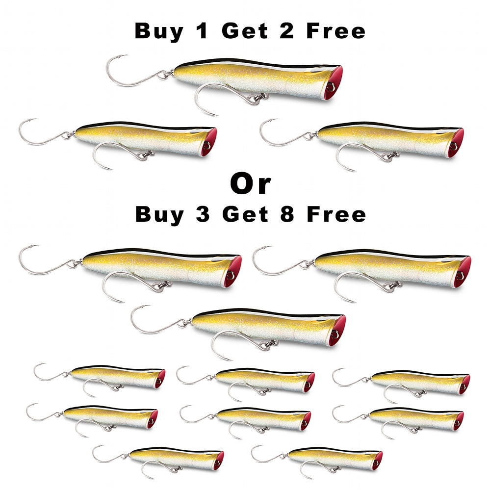 Buy 3 Get 8 FREE Popping Lures Tagged Williamson Jigs - CHAOS Fishing